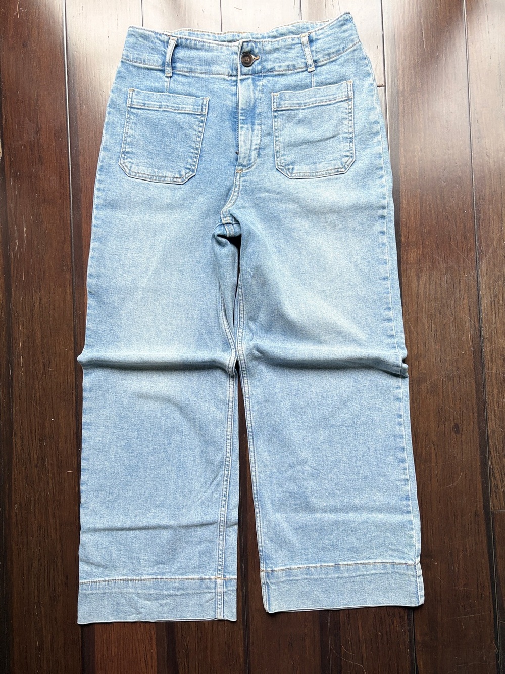 bagatelle High-Rise Light Wash Sailor Jeans 28 stretchy festival coastal - Picture 2 of 11
